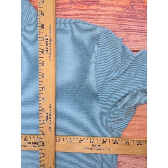 Peter Millar Mens Blue Striped Polo Small Pima Cotton Tencel Blend - Picture 7 of 7